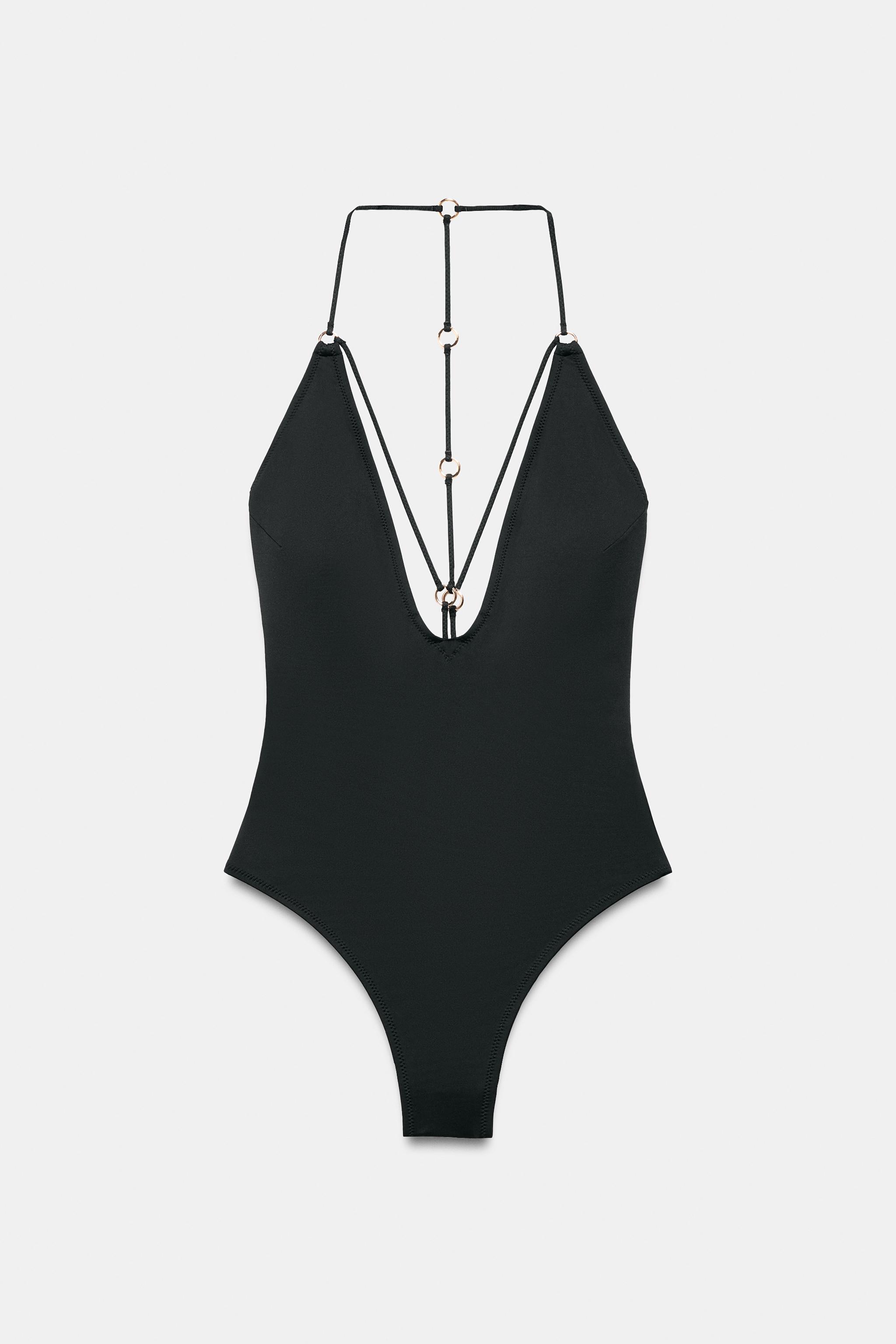 MAILLOT DE BAIN À BRETELLES ANNEAUX